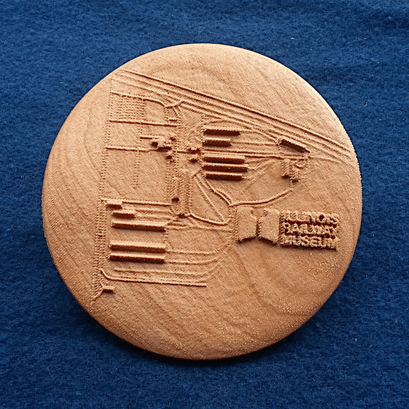 Medallion Map--100mm diameter--IL_Union_IRM